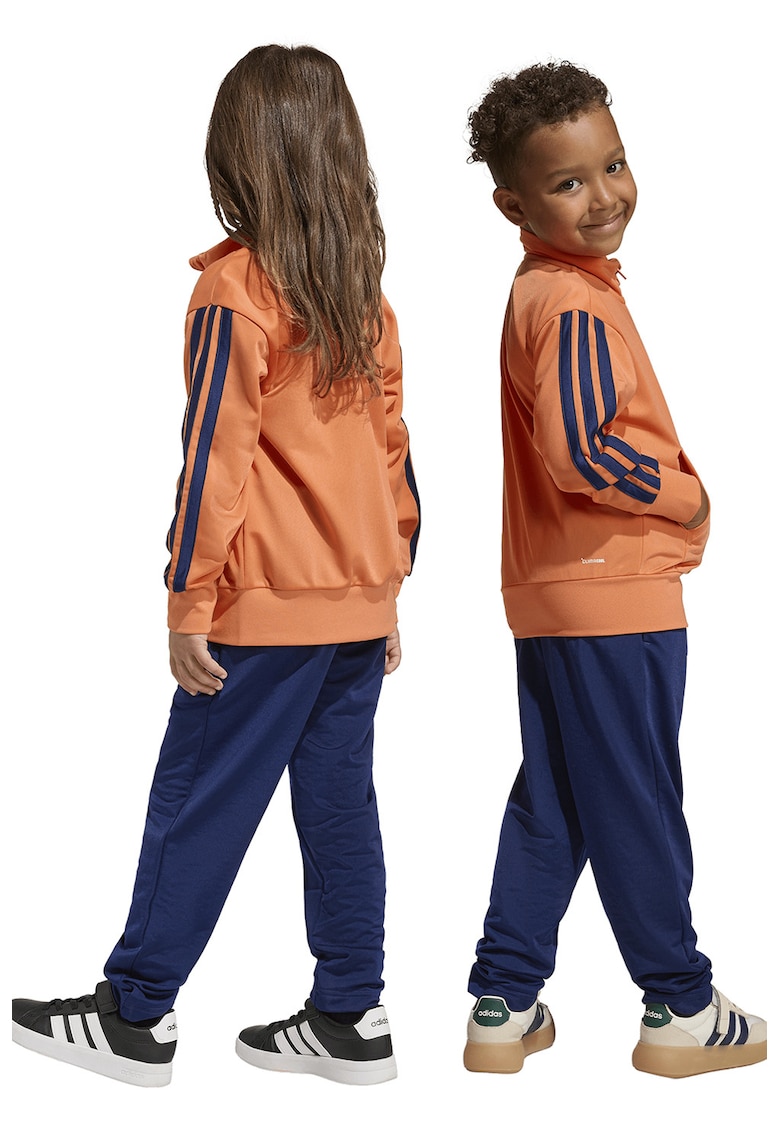 Trening cu model in doua nuante si fermoar - Portocaliu/Albastru inchis