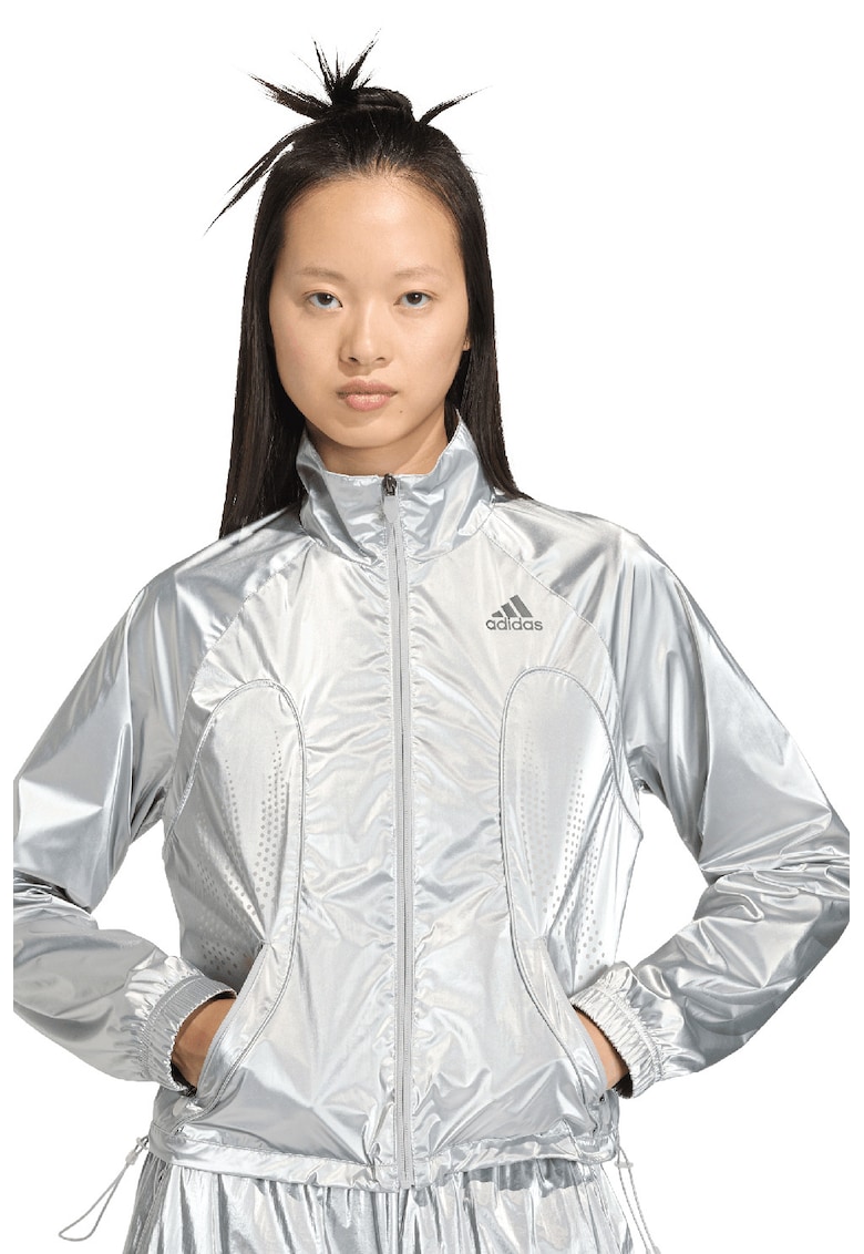 Jacheta cu aspect metalizat - Argintiu