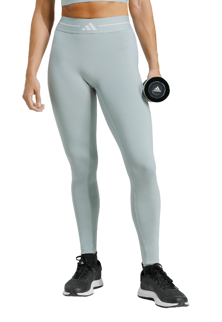 Colanti cu talie inalta - pentru fitness - Alb/Verde pal