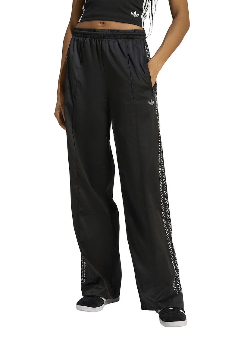 Pantaloni de trening cu benzi contrastante - Negru