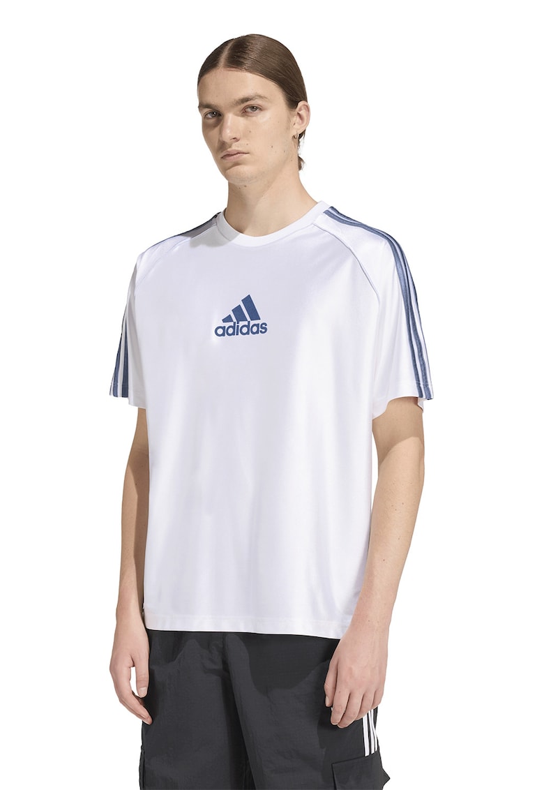 Tricou lejer cu decolteu la baza gatului - Alb optic
