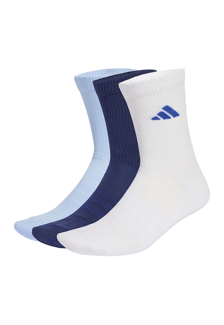 Set de sosete scurte cu logo -3 perechi - Alb/Albastru