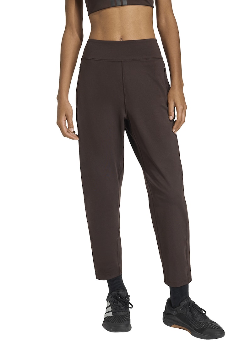 Pantaloni capri pentru fitness All Me Yoga Essentials - Maro