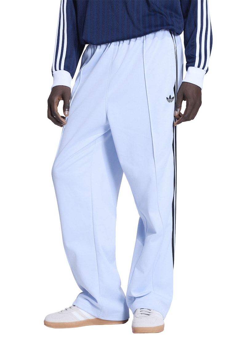 Pantaloni de trening cu segmente logo laterale - Albastru glaciar