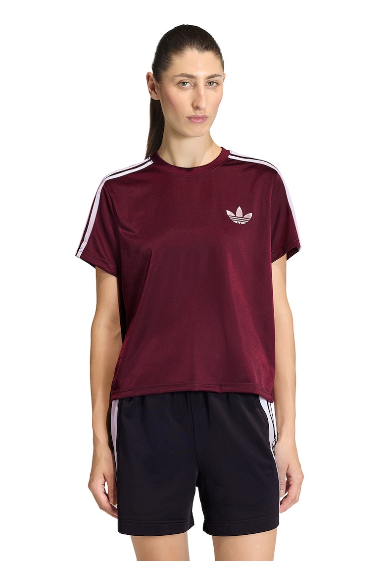 Tricou lejer Firebird - Visiniu/Alb murdar