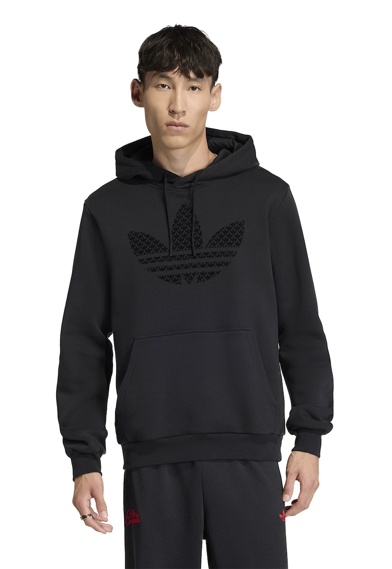 Hanorac cu logo - Negru