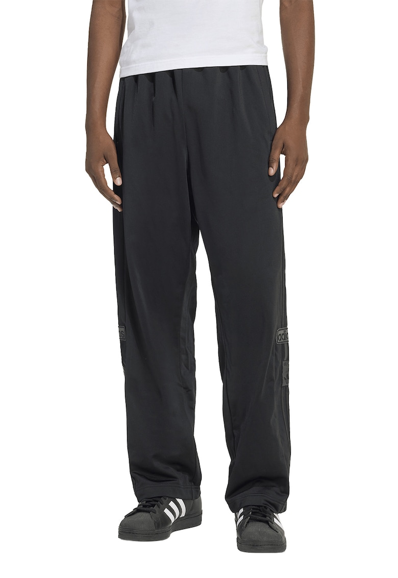 Pantaloni de trening cu capse laterale Adibreak - Negru