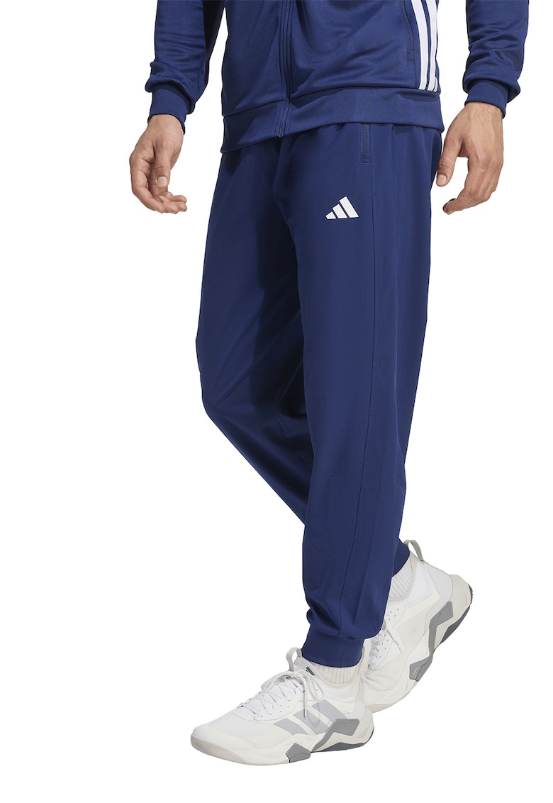 Pantaloni regular fit pentru fitness Essentials Flex - Albastru inchis