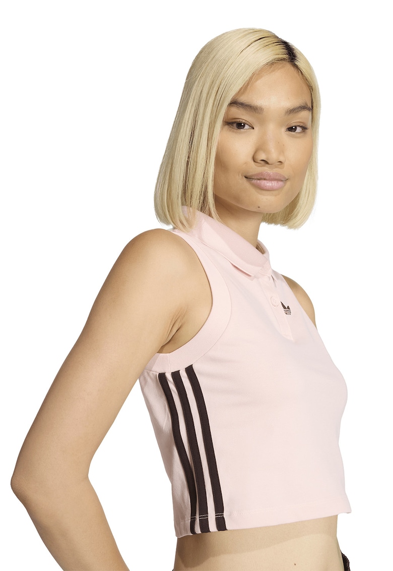 Top polo crop - Roz pal