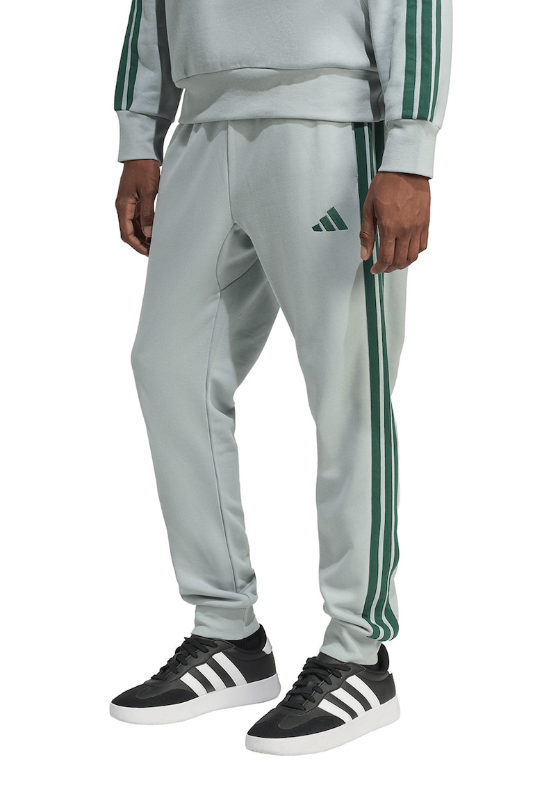 Pantaloni de trening cu logo si snur - Verde pal