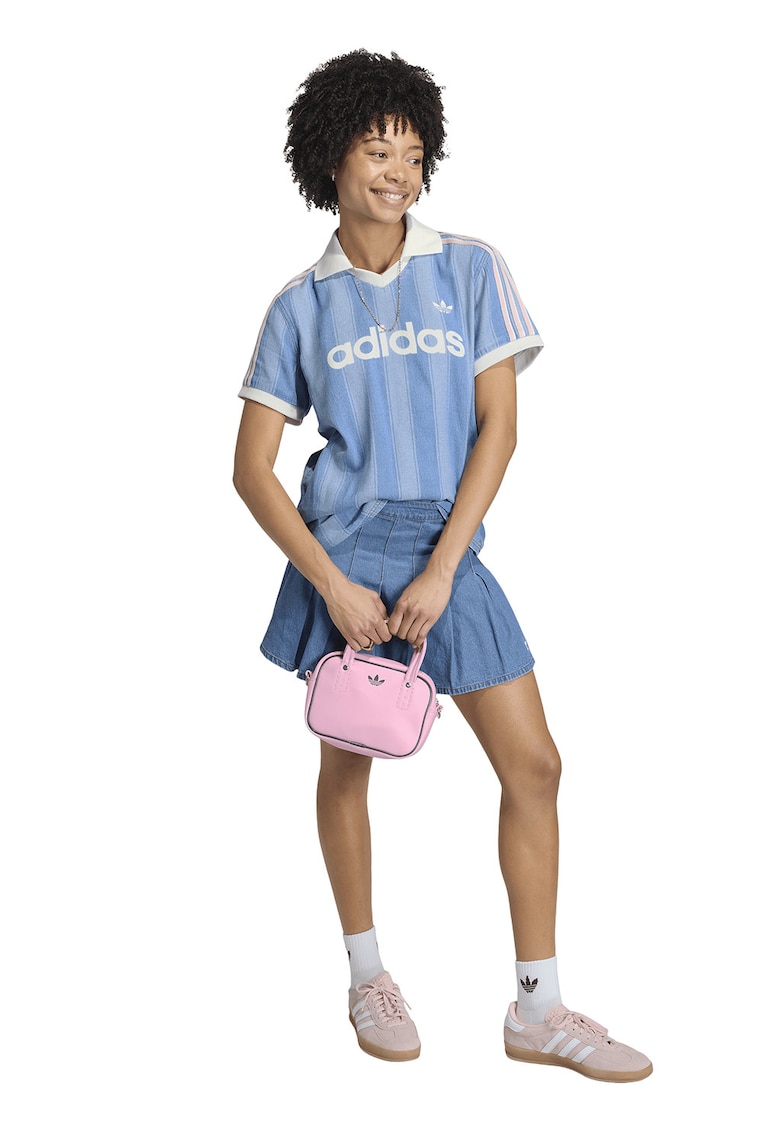 Tricou polo cu model - Albastru deschis