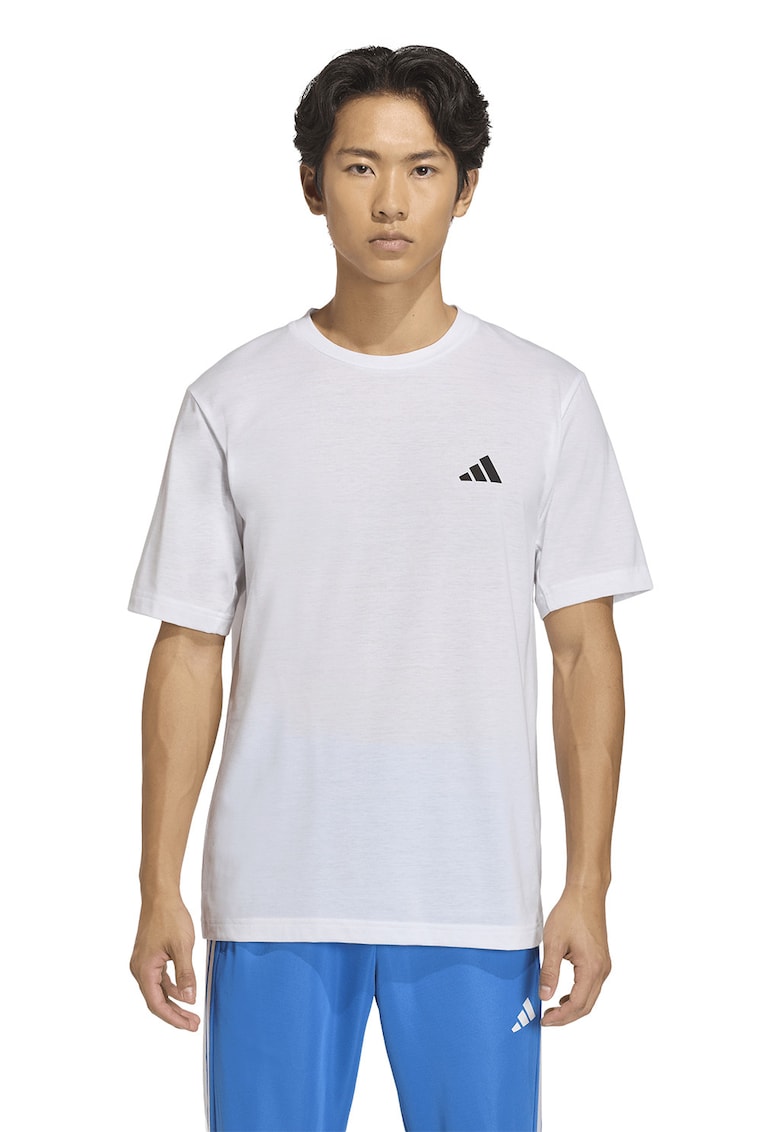 Tricou regular fit pentru fitness Essentials - Alb optic
