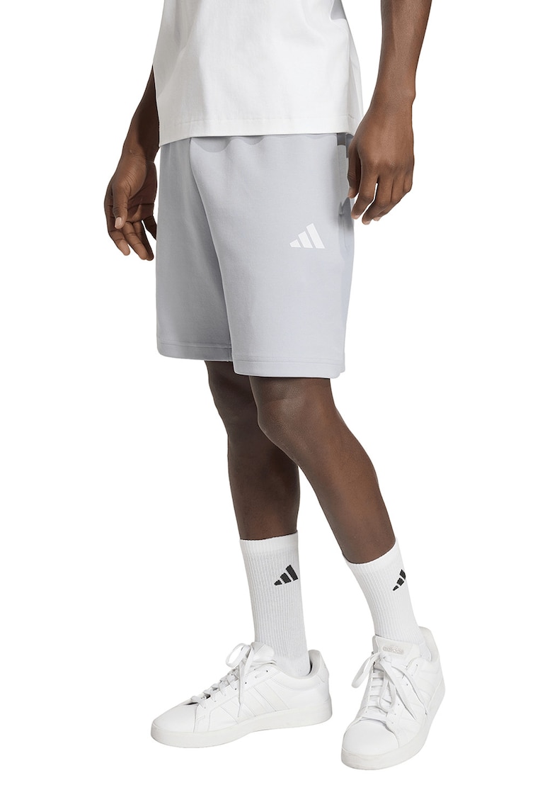 Pantaloni de trening scurti cu logo Future Icons - Gri deschis