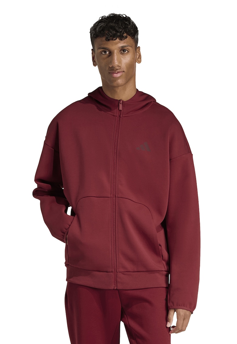 Hanorac cu fermoar Future Icons - Rosu inchis