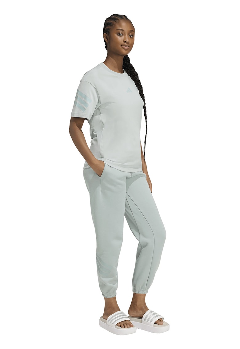 Tricou cu decolteu la baza gatului Future Icons 3-Stripes - Verde pal