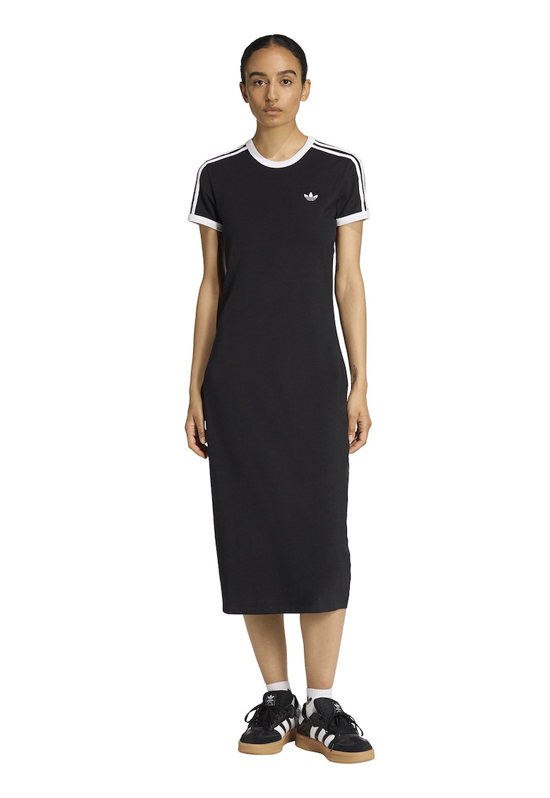 Rochie-tricou cu logo 3S - Negru