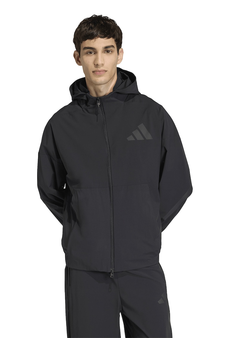 Jacheta lejera cu gluga Z.N.E. - Negru