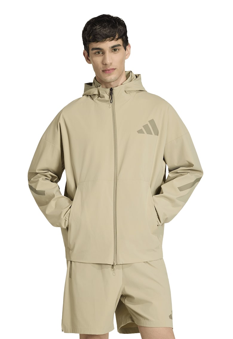 Jacheta lejera cu gluga Z.N.E. - Maro nisip