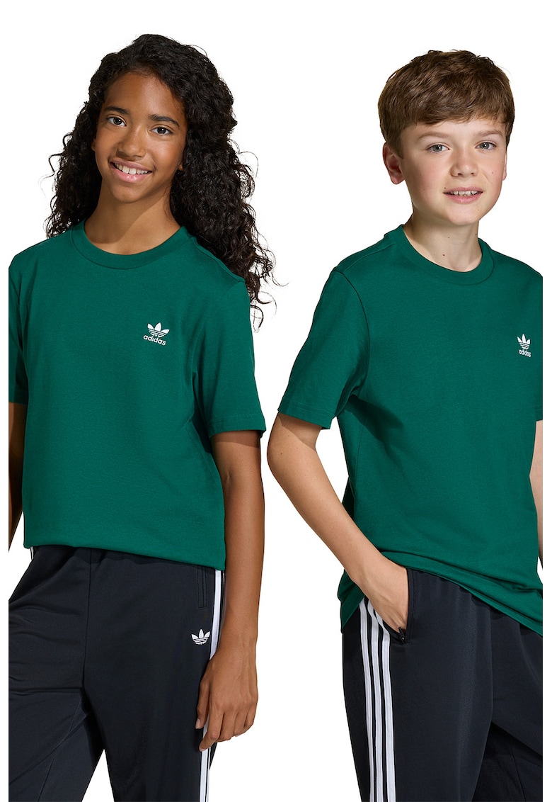 Tricou regular fit cu decolteu la baza gatului