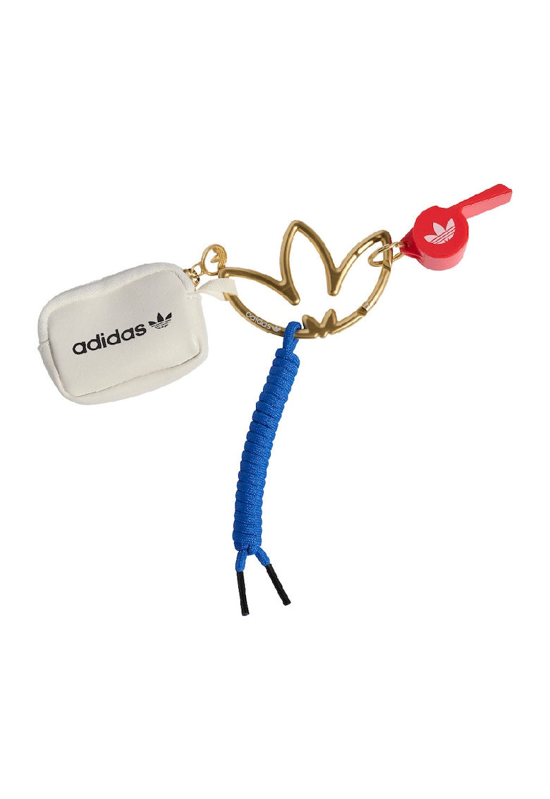 Breloc cu etui mic - Rosu/Alb/Auriu