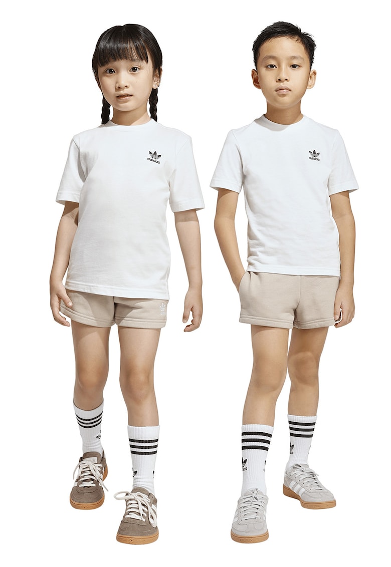 Set de tricou de bumbac si pantaloni scurti cu logo - 2 piese