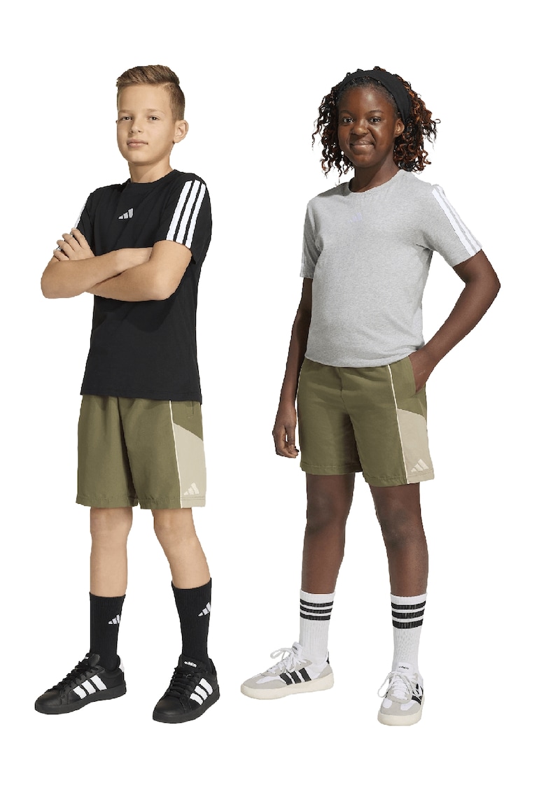 Pantaloni scurti cu talie elastica - Kaki/Kaki pal
