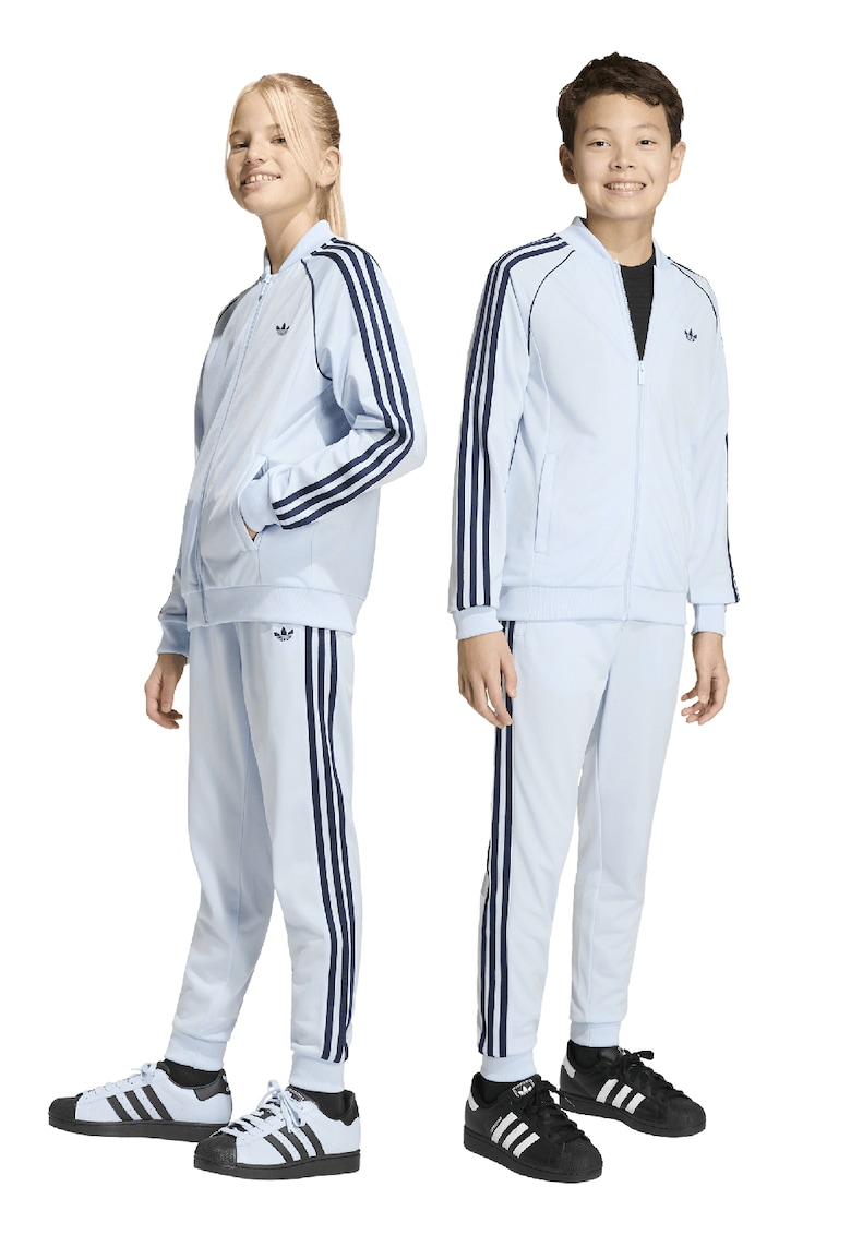 Pantaloni de trening cu logo - Albastru pal