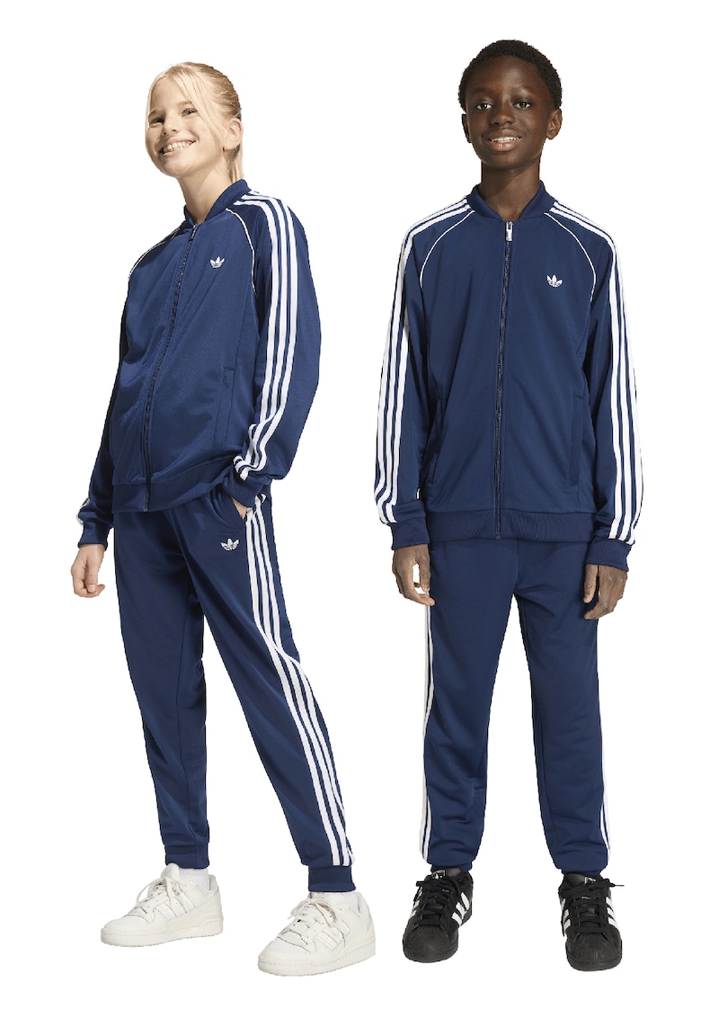Pantaloni de trening cu logo - Bleumarin