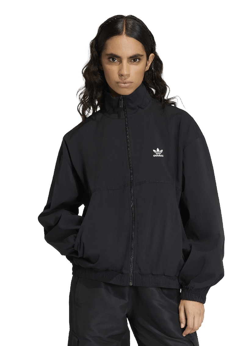 Jacheta supradimensionata cu guler mediu Essentials - Negru