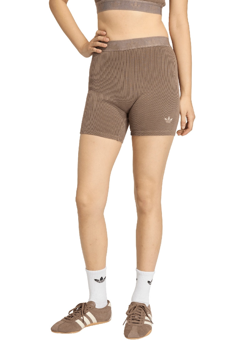 Colanti scurti din amestec de bumbac - Maro camel