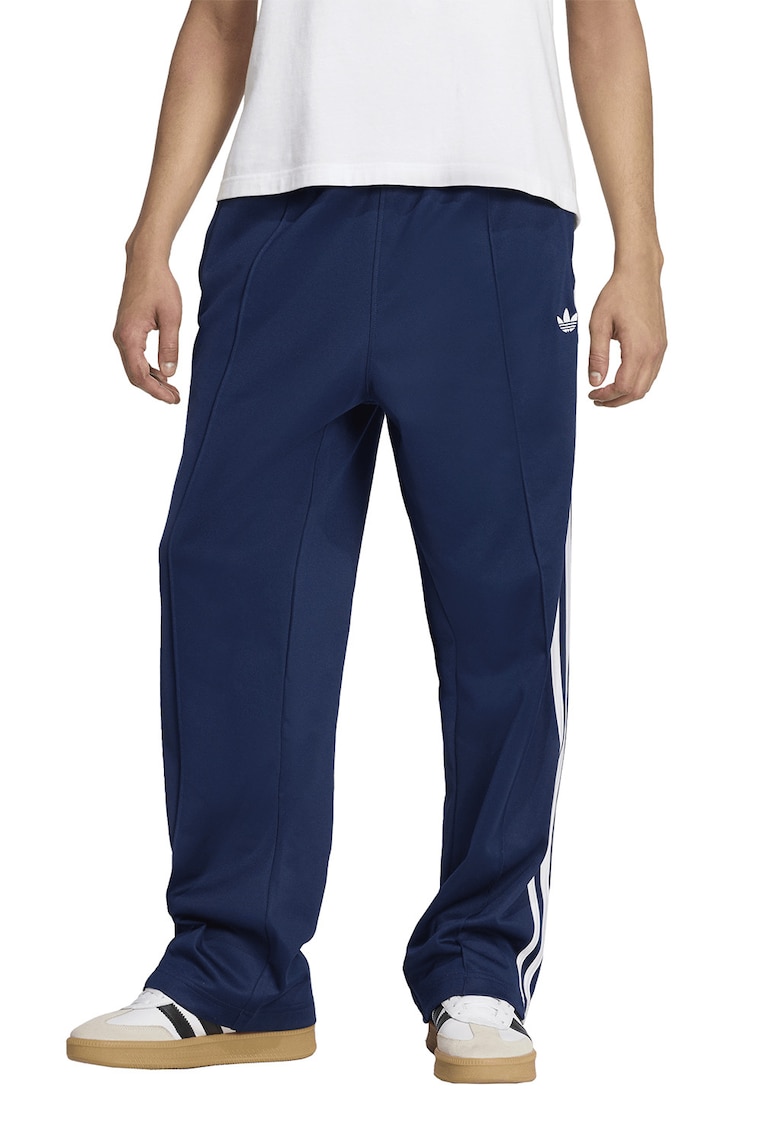 Pantaloni de trening cu segmente logo laterale - Bleumarin