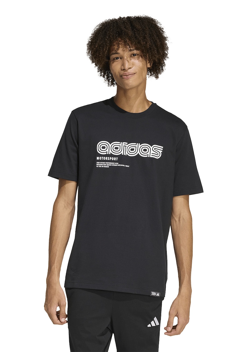 Tricou cu imprimeu logo - Negru