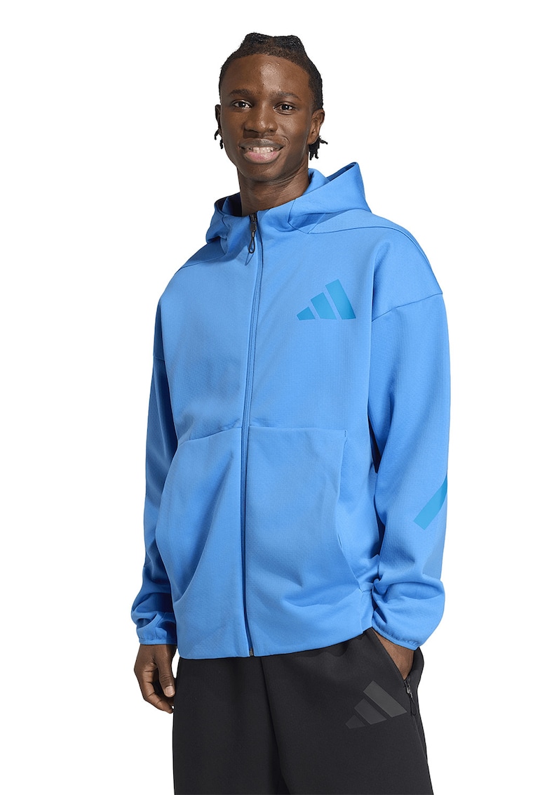 Hanorac lejer cu fermoar Z.N.E. - Albastru royal