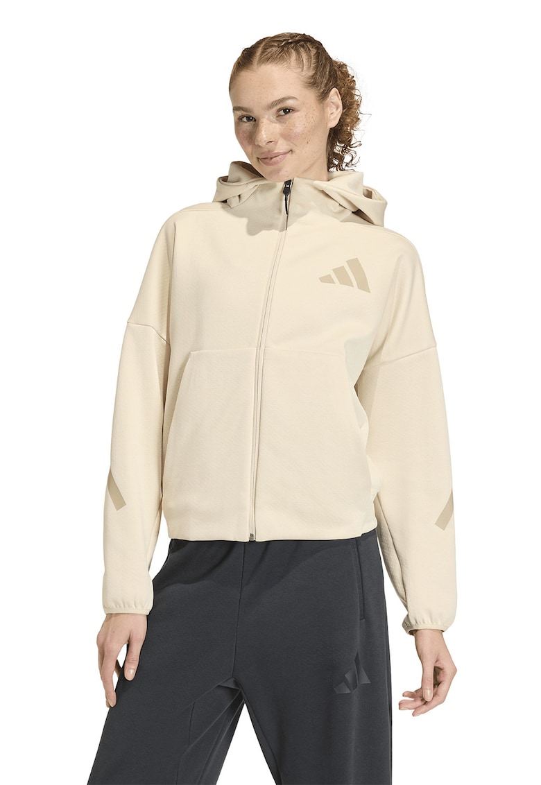 Hanorac cu maneci cazute si buzunare oblice Z.N.E. - Bej