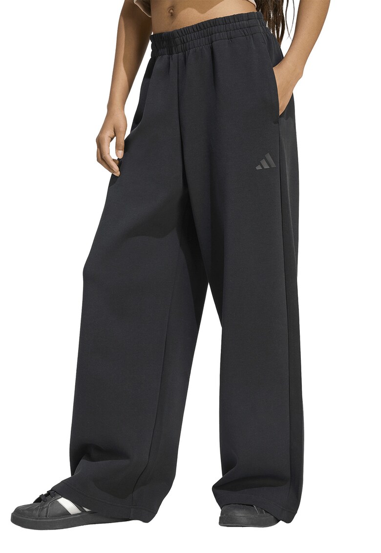 Pantaloni de trening cu croiala ampla Soft Lux - Negru