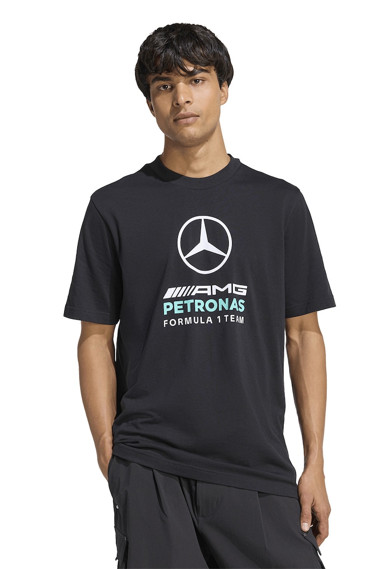 Tricou cu logo Mercedes-AMG Petronas Formula 1 - Alb/Negru