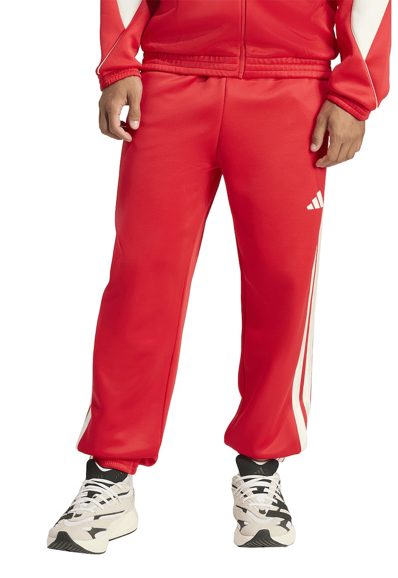 Pantaloni de trening cu logo si snur Stadium - Rosu/Alb
