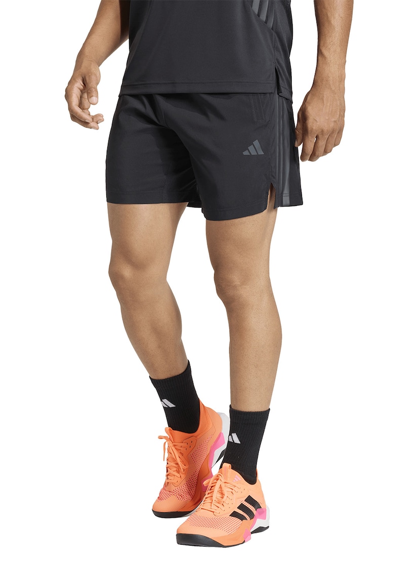Pantaloni scurti pentru fitness Teches - Negru/Gri carbune