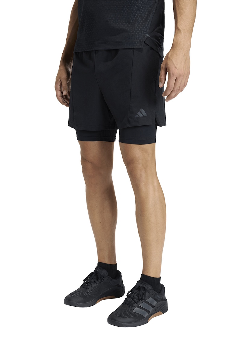 Pantaloni scurti pentru antrenament D4T - Negru