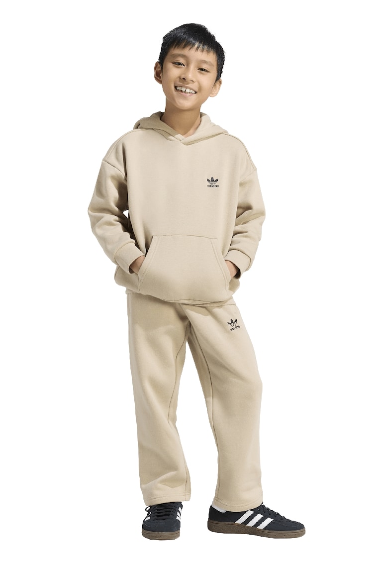 Trening din amestec de bumbac cu logo - Bej