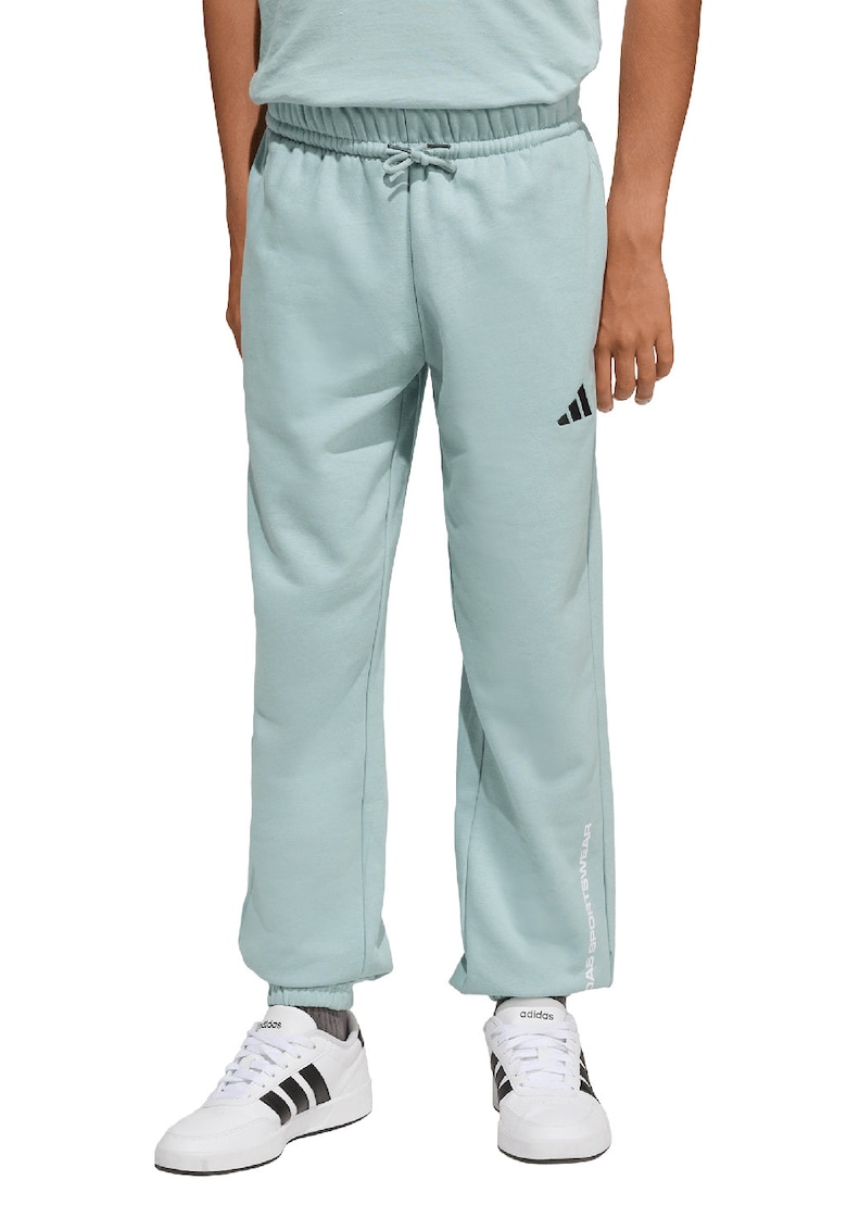 Pantaloni de trening cu logo si snur