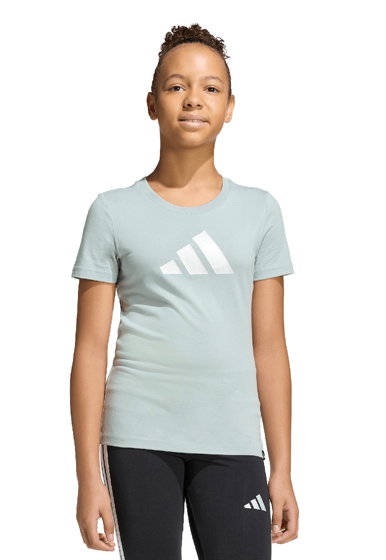 Tricou din bumbac Glam - Albastru glaciar