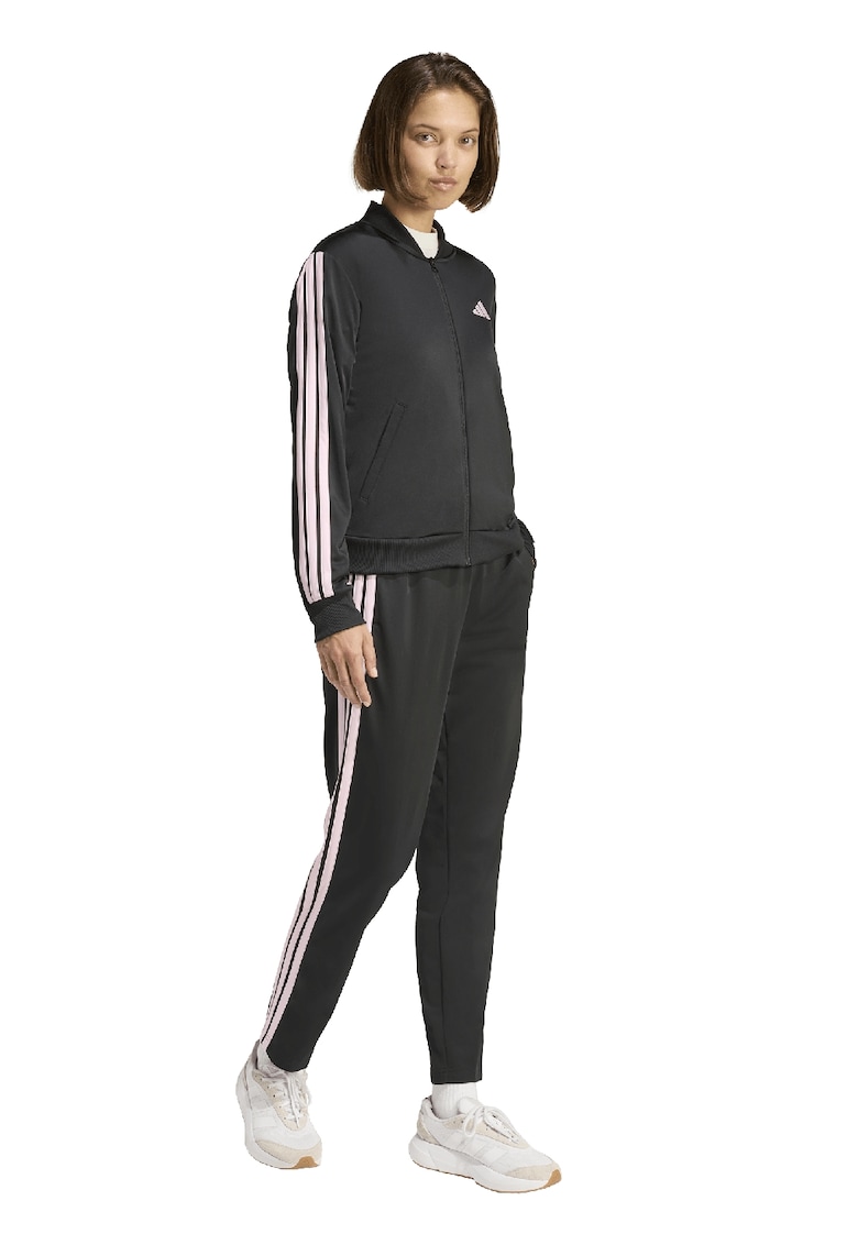 Trening cu logo si fermoar W ESS 3S TS - Negru/Roz pal