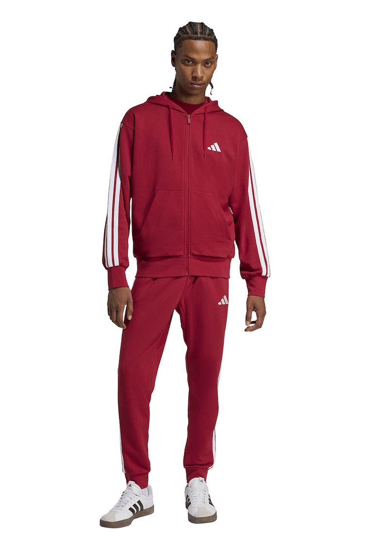 Pantaloni de trening cu logo si snur - Rosu