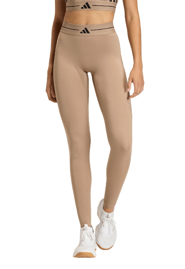 Colanti cu talie inalta - pentru fitness - Maro taupe deschis