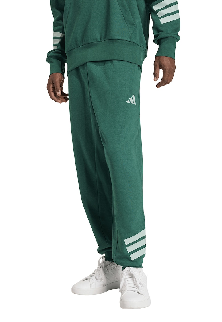 Pantaloni de trening regular fit cu talie ajustabila - Verde aquamarin