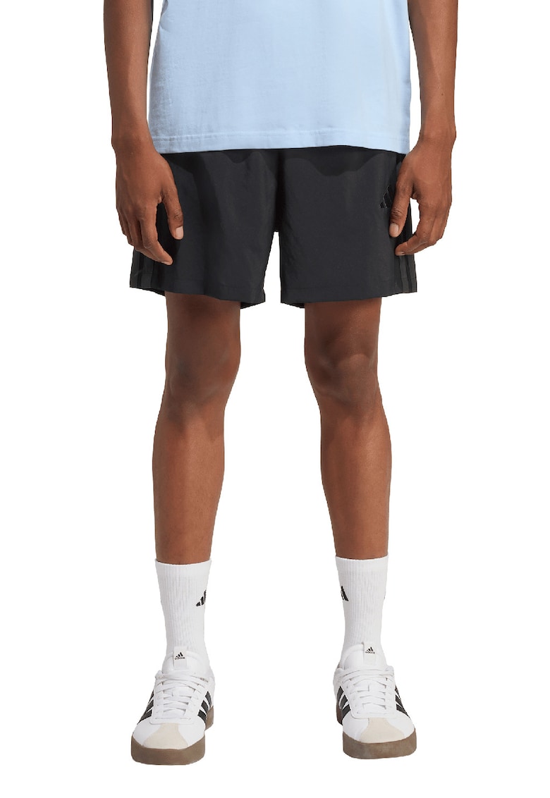 Pantaloni scurti cu benzi laterale cu logo Chelsea - Negru/Gri inchis