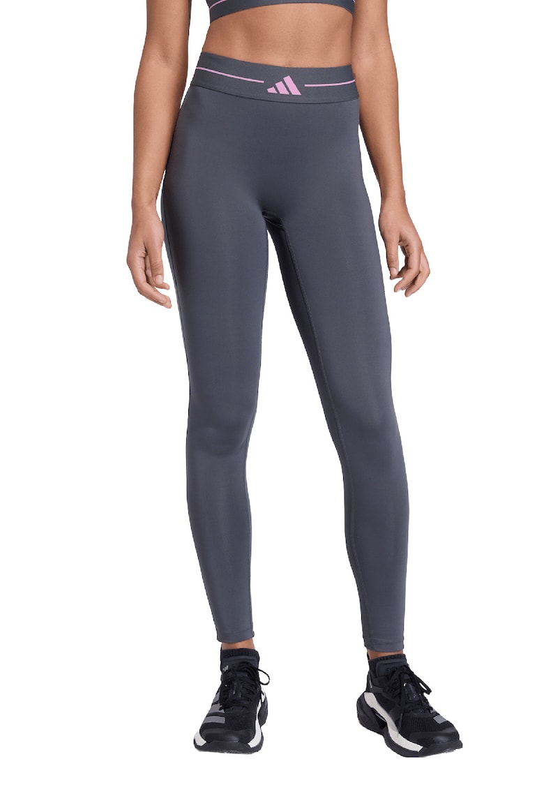 Colanti cu talie inalta - pentru fitness - Roz deschis/Gri inchis