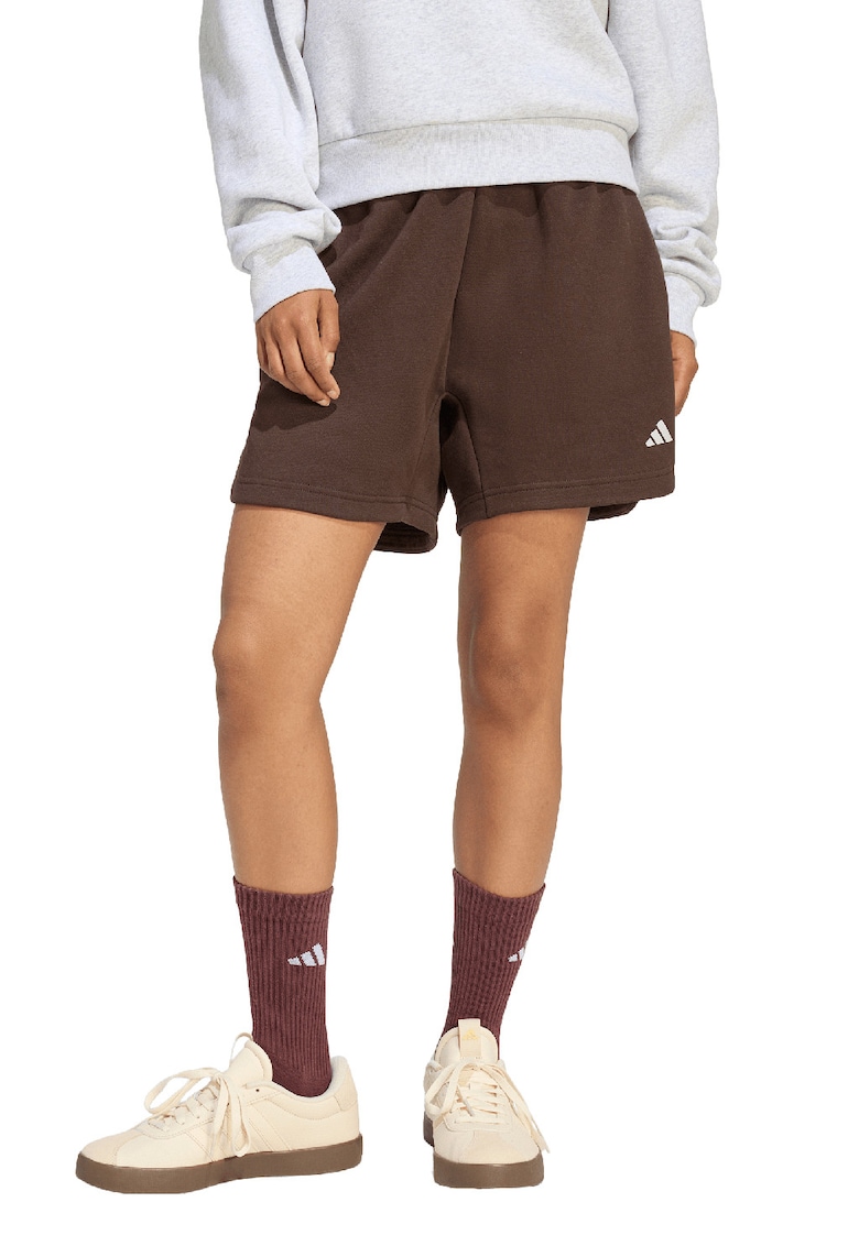 Pantaloni scurti de trening relaxed fit 3-Stripes - Maro