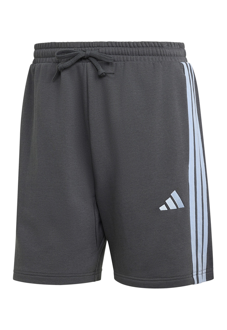 Bermude Essentials 3-Stripes - Albastru glaciar/Gri inchis
